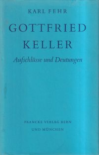 Fehr, Gottfried Keller. (Umschlag)
