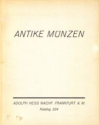 Adolph Hess Nachfolger. Katalog 224: (Umschlag)