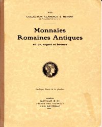 Naville & Cie Catalogue VIII. Collection de feu Clarence S. Bement. (Umschlag)