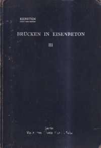 Kersten, Rechnungsbeispiele für Balkenbrücken. (Umschlag)