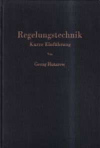 Hutarew, Regelungstechnik. (Umschlag)