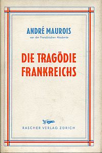 Maurois, Die Tragödie Frankreichs (Umschlag)