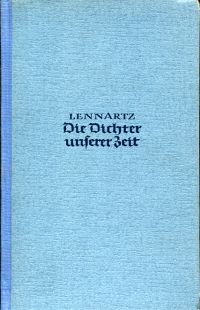 Lennartz, Die Dichter unserer Zeit. (Umschlag)