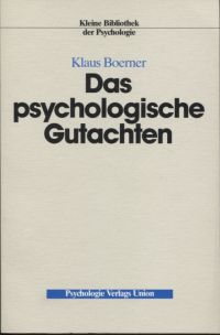 Boerner, Das pyschologische Gutachten. (Einband)