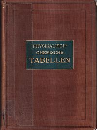 Landolt, Physikalisch-chemische Tabellen. (Umschlag)