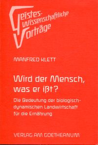 Klett, Wird der Mensch, was er ißt? (Umschlag)