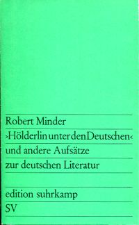 Minder, Hölderlin unter den Deutschen (Umschlag)