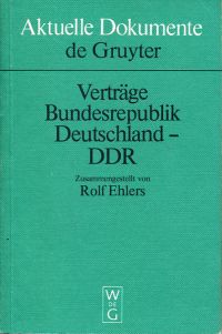 Ehlers, Verträge Bundesrepublik Deutschland-DDR. (Umschlag)