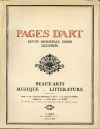Pages d'Art. (Umschlag)