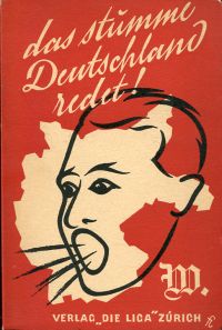 Das stumme Deutschland redet. (Umschlag)