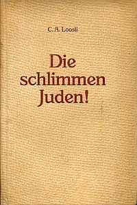 Loosli, Die schlimmen Juden! (Umschlag)
