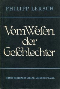 Lersch, Vom Wesen der Geschlechter. (Umschlag)
