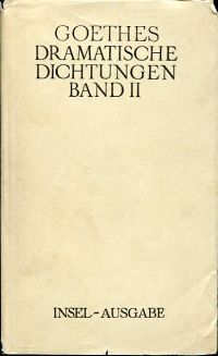 Goethe, Goethes Dramatische Dichtungen, Band II. (Umschlag)