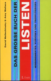 Wallechinsky, Das große Buch der Listen. (Umschlag)