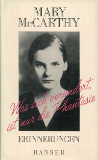 McCarthy, Was sich verändert, ist nur die Phantasie. (Umschlag)