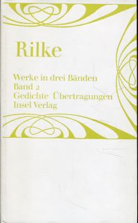 Rilke, Werke in drei Bänden, Band 2: (Umschlag)