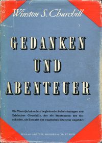Churchill, Gedanken und Abenteuer. (Umschlag)