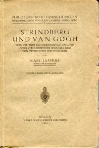 Jaspers, Strindberg und van Gogh. (Umschlag)
