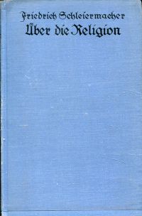 Schleiermacher, Über die Religion. (Umschlag)