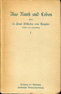 Keppler, Aus Kunst und Leben. (Umschlag)