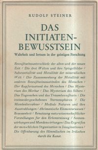 Steiner, Das Initiaten-Bewusstsein. (Umschlag)