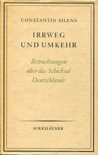 Silens, Irrweg und Umkehr. (Umschlag)