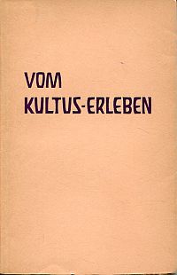 Rau, Vom Kultus-Erleben. (Umschlag)