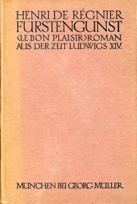 Régnier, Fürstengunst <Le bon plaisier>. (Umschlag)