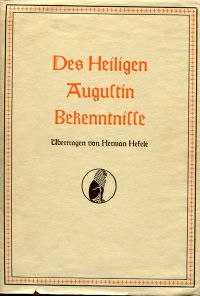 Augustinus, Des Heiligen Augustin Bekenntnisse. (Umschlag)