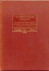 Lehmann, Die orientalischen Religionen. (Umschlag)