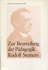 Rittersbacher, Zur Beurteilung der Pädagogik Rudolf Steiners. (Umschlag)