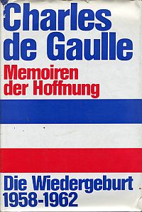 Gaulle, Memoiren der Hoffnung. (Umschlag)