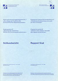 Nationales Forschungsprogramm Nr. 2 "Grundlegende Probleme des Schweizerischen W (Umschlag)