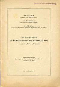 Rutsch, Neue Helvétien-Faunen aus der Molasse zwischen Aare und Emme, Kt. Bern. (Umschlag)