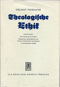 Thielicke, Prinzipienlehre. (Umschlag)