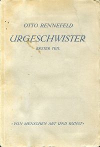 Rennefeld, Urgeschwister. (Umschlag)