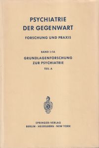 Psychiatrie der Gegenwart. Forschung und Praxis. (Umschlag)