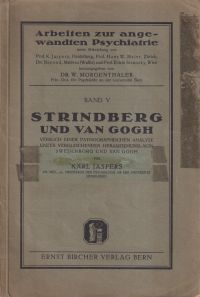 Jaspers, Strindberg und van Gogh. (Umschlag)