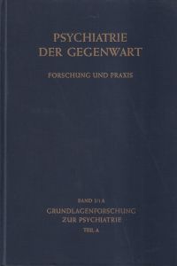 Psychiatrie der Gegenwart. Forschung und Praxis. (Umschlag)