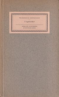 Nietzsche, Vergeblichkeit. (Umschlag)
